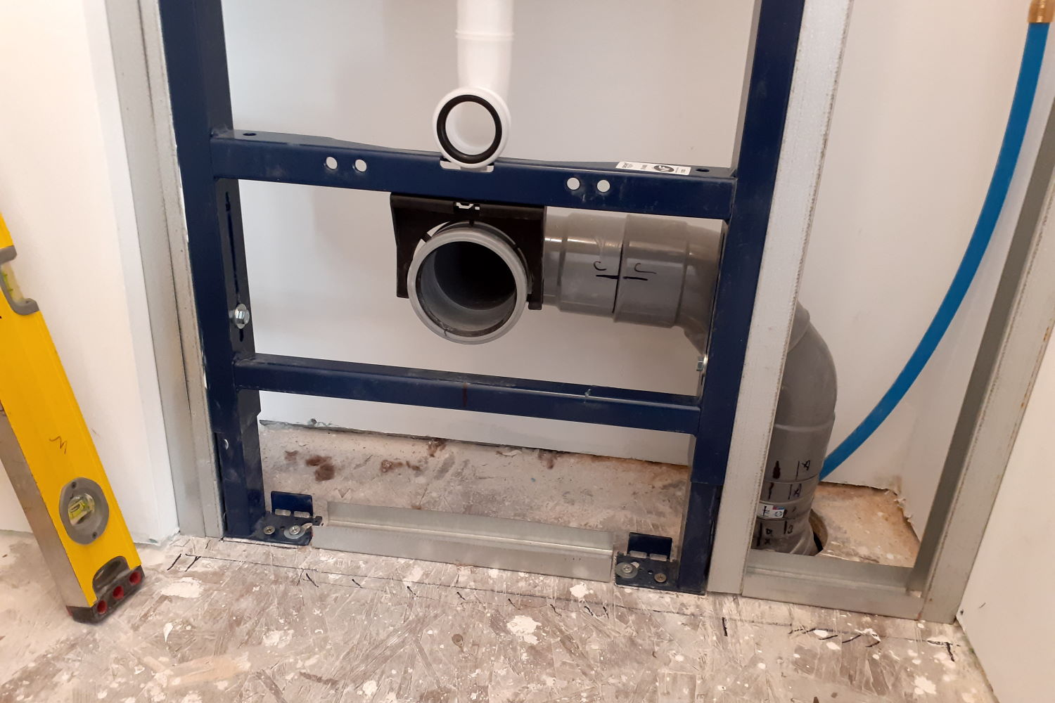 pose toilette encastré